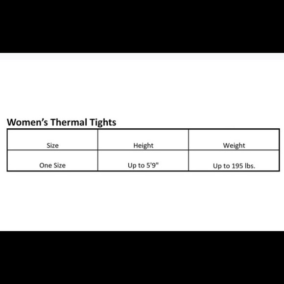 2/$20 LAST ONE Black Thermal Full Footed Tight O/S - Picture 4 of 4